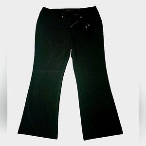 Counterparts Sz 16 Dress/Casual StretchPolyRayon Pants - Black/Plus/Boot Cut